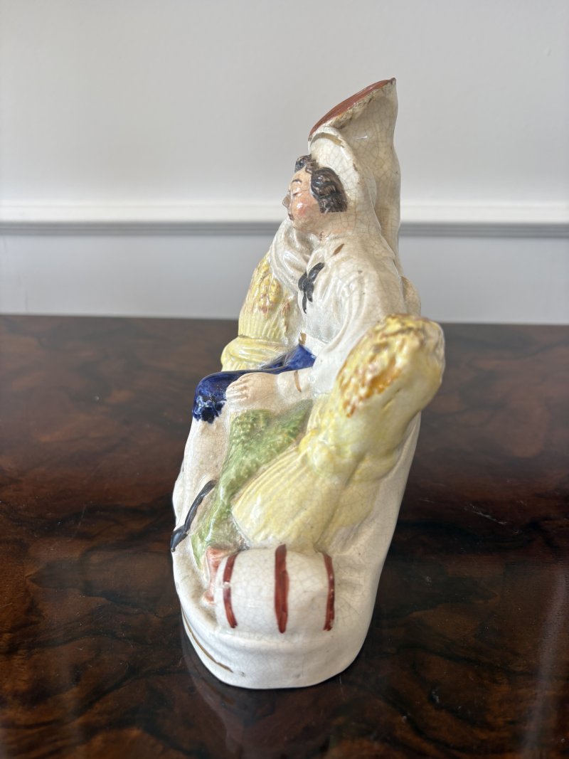 Antique Victorian Staffordshire Flatback Figure - Image 5